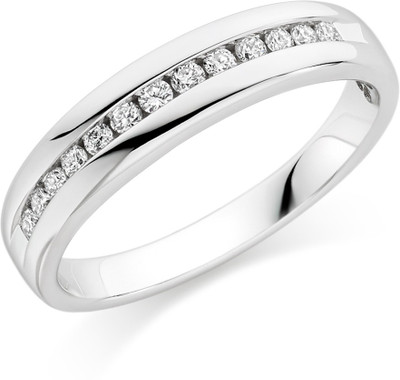60% OFF on Ziveg 92.5 Sterling Silver Made With Swarovski Zirconia Silver Swarovski Crystal Platinum Plated Ring