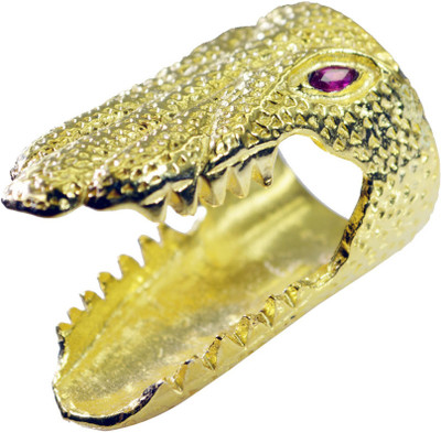 52% OFF on Riyo Radiantstar Garnet Copper Garnet 18K Yellow Gold Plated Ring