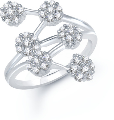 78% OFF on VK Jewels Alloy Rhodium Plated Ring