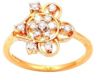 31% OFF on Caratcents Gold Diamond 18 K Ring