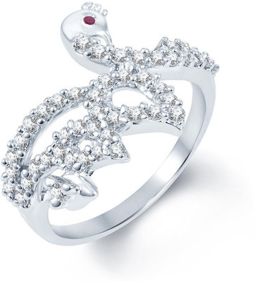 64% OFF on Sukkhi Ravishing Alloy Cubic Zirconia Rhodium Plated Ring
