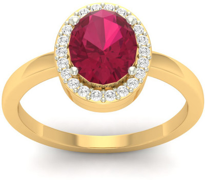 29% OFF on Jewels5 Yellow Gold Diamond 18 K Ring