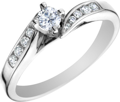 48% OFF on Ziveg Sterling Silver Platinum Plated Ring