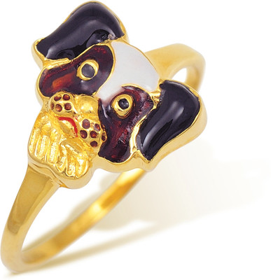 4% OFF on FFF Gold Cubic Zirconia 18 K Ring