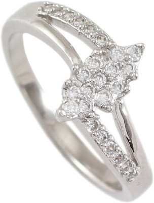 21% OFF on 925 Silver Wedding & Engagement Silver Zircon Ring