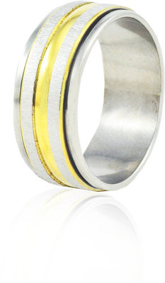 55% OFF on Alphaman Board Room Deluxe Dual Tone Metal, Alloy Ring