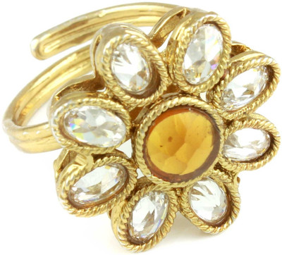 21% OFF on The Art Jewellery Brass 18K Yellow Gold Plated Ring 21% OFF on The Art Jewellery Brass 18K Yellow Gold Plated Ring
