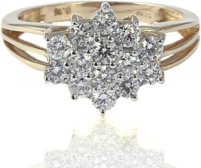 9% OFF on Jisha Gold Diamond 18 K Ring