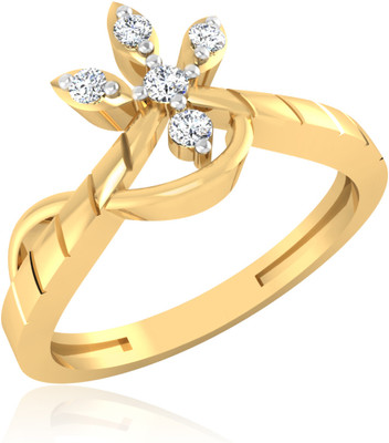 31% OFF on Forevercarat Beautiful Silver 14K Yellow Gold Plated Ring
