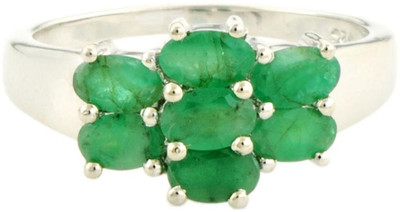 9% OFF on Djoyer Silver Emerald Ring