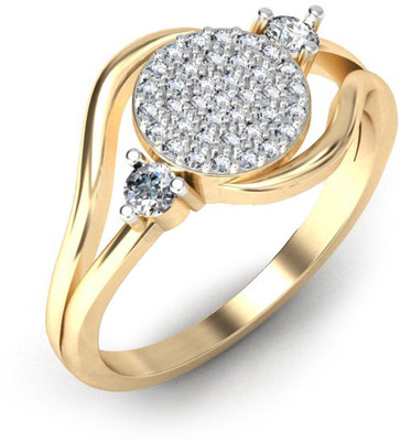 KuberBox Petrichor Gold 14 K Ring