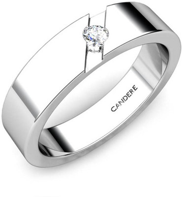 14% OFF on Candere Daisy White Gold Diamond 14 K Ring