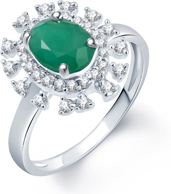 57% OFF on Sukkhi Glistening Alloy Cubic Zirconia Rhodium Plated Ring