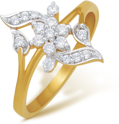 5% OFF on Nishtaa Yellow Gold Cubic Zirconia 22 K Ring