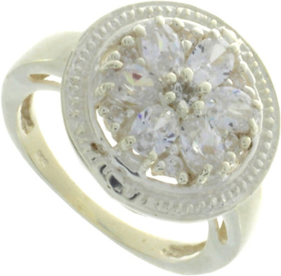 51% OFF on 925 Silver Silver Zircon Sterling Silver Plated Ring