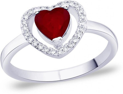 30% OFF on Taraash Red Heart Sterling Silver Cubic Zirconia Ring 30% OFF on Taraash Red Heart Sterling Silver Cubic Zirconia Ring