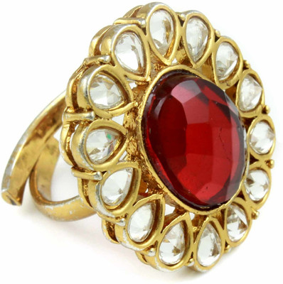 The Art Jewellery Brass 18K Yellow Gold Plated Ring The Art Jewellery Brass 18K Yellow Gold Plated Ring