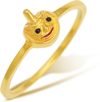 4% OFF on FFF Gold Cubic Zirconia 18 K Ring