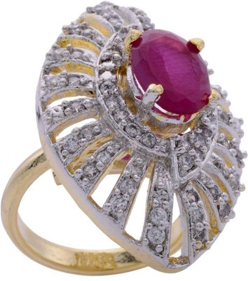 24% OFF on Pearls Cart Alloy Yellow Gold Plated Ring