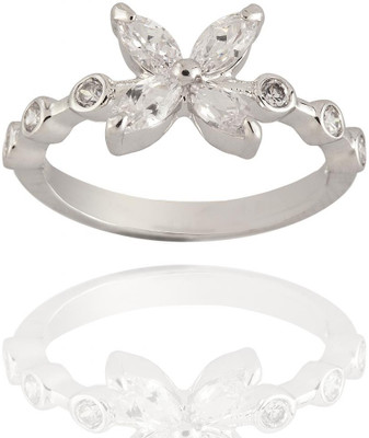 65% OFF on Siyora Designer Brass Cubic Zirconia Rhodium Plated Ring 65% OFF on Siyora Designer Brass Cubic Zirconia Rhodium Plated Ring