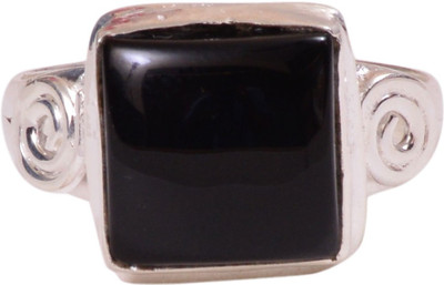 46% OFF on Rubera Silver Onyx Ring