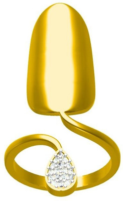 9% OFF on Sakshi Jewels Gold Diamond 18K Yellow Gold Plated 18 K Ring