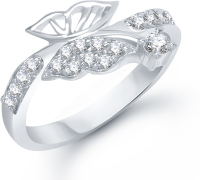 76% OFF on VK Jewels Flying Butterfly Alloy Cubic Zirconia Rhodium Plated K Ring
