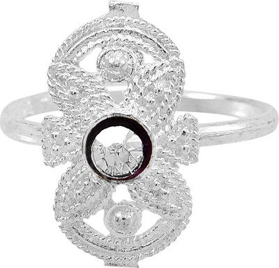 54% OFF on R S Jewels Alloy Silver Plated Toe Ring