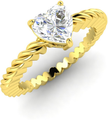 10% OFF on Diamondere Valentine Yellow Gold Topaz 18 K Ring