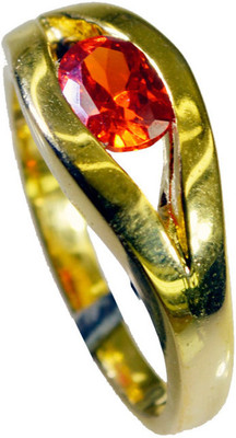 24% OFF on Riyo Pleasant Multi Cz Copper Cubic Zirconia 18K Yellow Gold Plated Ring