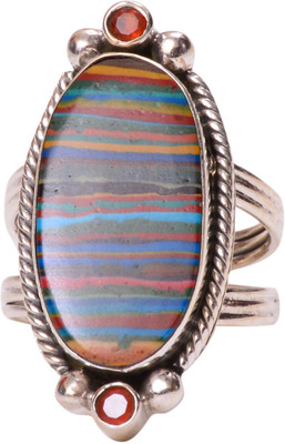 45% OFF on Rubera Silver NA Ring