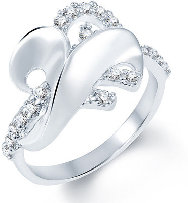 61% OFF on Sukkhi Marvellous Alloy Cubic Zirconia Rhodium Plated Ring