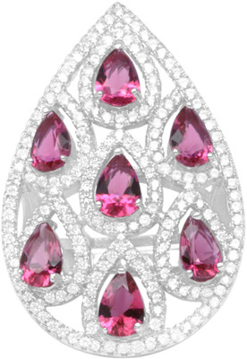 30% OFF on Gemtogems Designer Delight Sterling Silver Ruby Ring