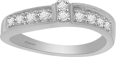 50% OFF on Ciemme Valentine NEW Collection 0.42 CT Stackable Sterling Silver Cubic Zirconia Ring