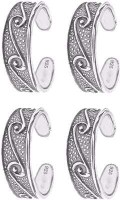 62% OFF on YouBella 92.5 Sterling Silver Toe Ring Set 62% OFF on YouBella 92.5 Sterling Silver Toe Ring Set