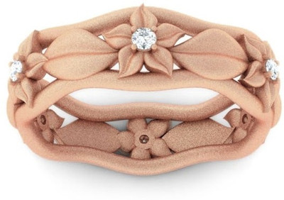 Kreeli Hazel Gold, Rose Gold Diamond 14 K Ring