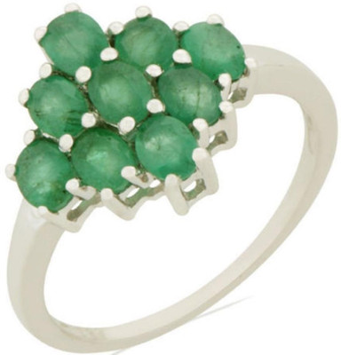 9% OFF on Djoyer Silver Emerald Ring