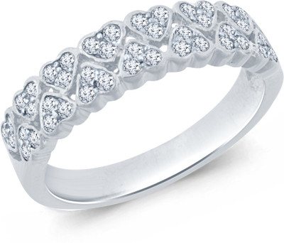 50% OFF on Navvya Sterling Silver Rhodium Plated Ring
