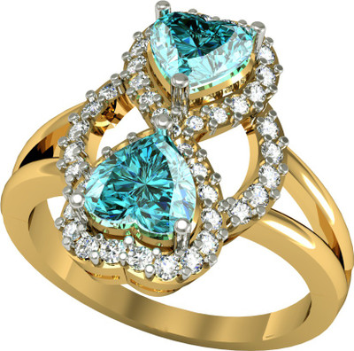 73% OFF on Suvarnadeep Sterling Silver Zircon Yellow Gold Plated Ring 73% OFF on Suvarnadeep Sterling Silver Zircon Yellow Gold Plated Ring