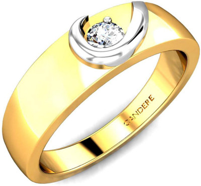 29% OFF on Candere Bella Yellow Gold Diamond 14 K Ring