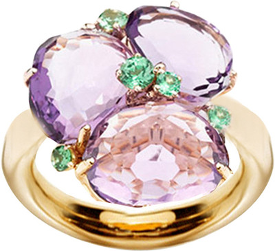 12% OFF on JacknJewel Apium Flower Gold 18K Yellow Gold Plated 18 K Ring