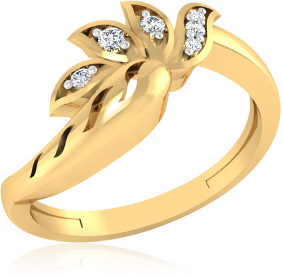 31% OFF on Forevercarat Simple Silver 14K Yellow Gold Plated Ring