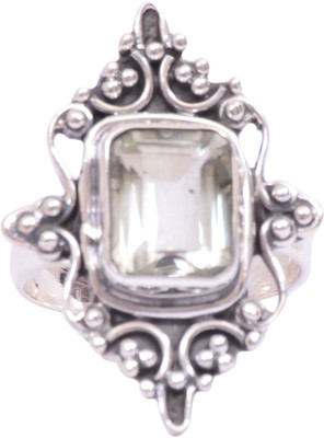43% OFF on Rubera Silver Topaz Ring
