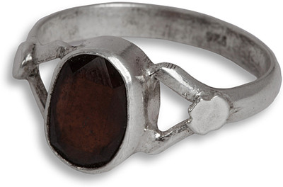 21% OFF on Silverwala Silver Garnet Ring