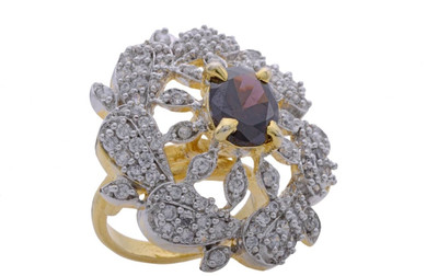 24% OFF on Pearls Cart Alloy Yellow Gold Plated Ring