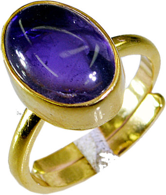 26% OFF on Riyo Gorgeousstar Amethyst Copper Amethyst 18K Yellow Gold Plated Ring