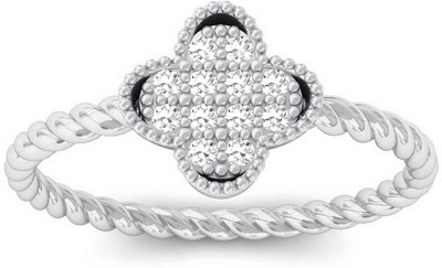 15% OFF on Kreeli Primrose Gold, White Gold Diamond 18 K Ring