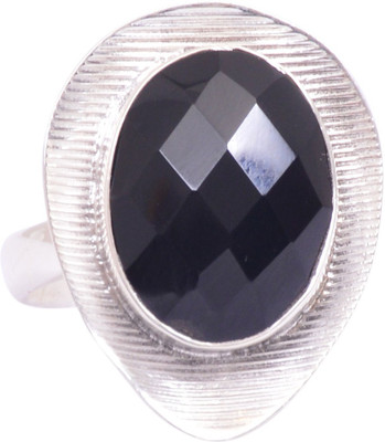 44% OFF on Rubera Silver Onyx Ring