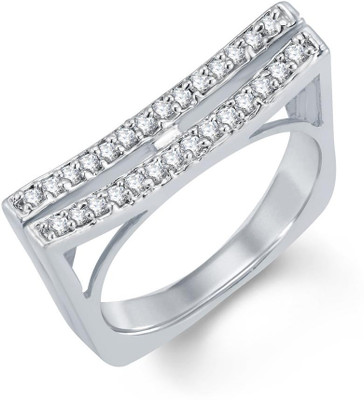 67% OFF on Sukkhi Alloy Rhodium Plated Ring