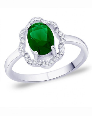 30% OFF on Taraash Green Floral Sterling Silver Cubic Zirconia Ring 30% OFF on Taraash Green Floral Sterling Silver Cubic Zirconia Ring
